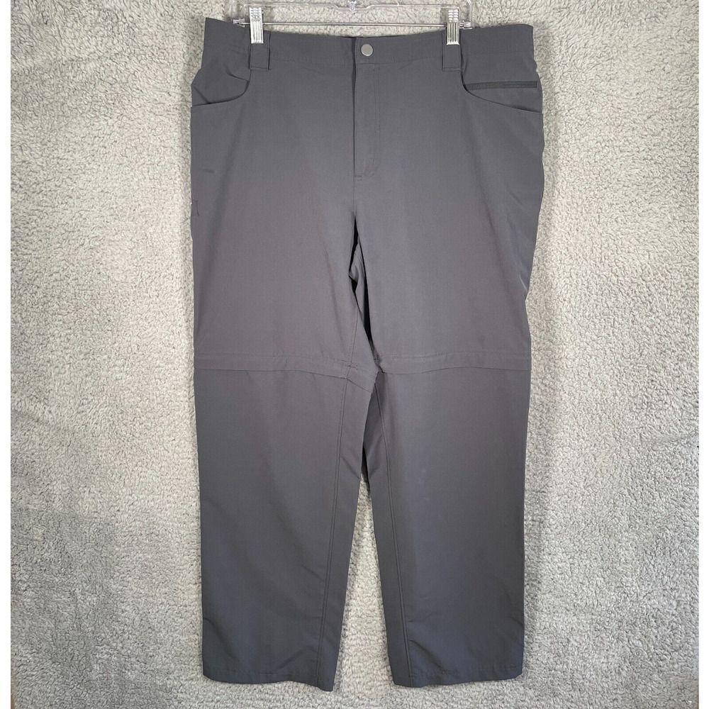 Field & Stream XL Convertible Zip Off Pants Grey Hiking Lightweight Pockets